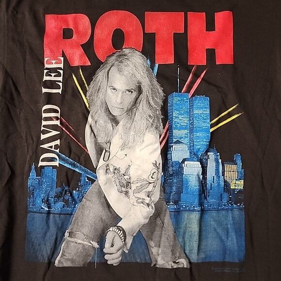 Vintage 1991 David Lee Roth Tour T-shirt Size L - Picture 2 of 6